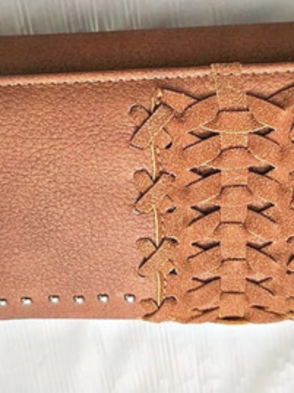 The Sak Woven Wallet in Brown & Green NWT